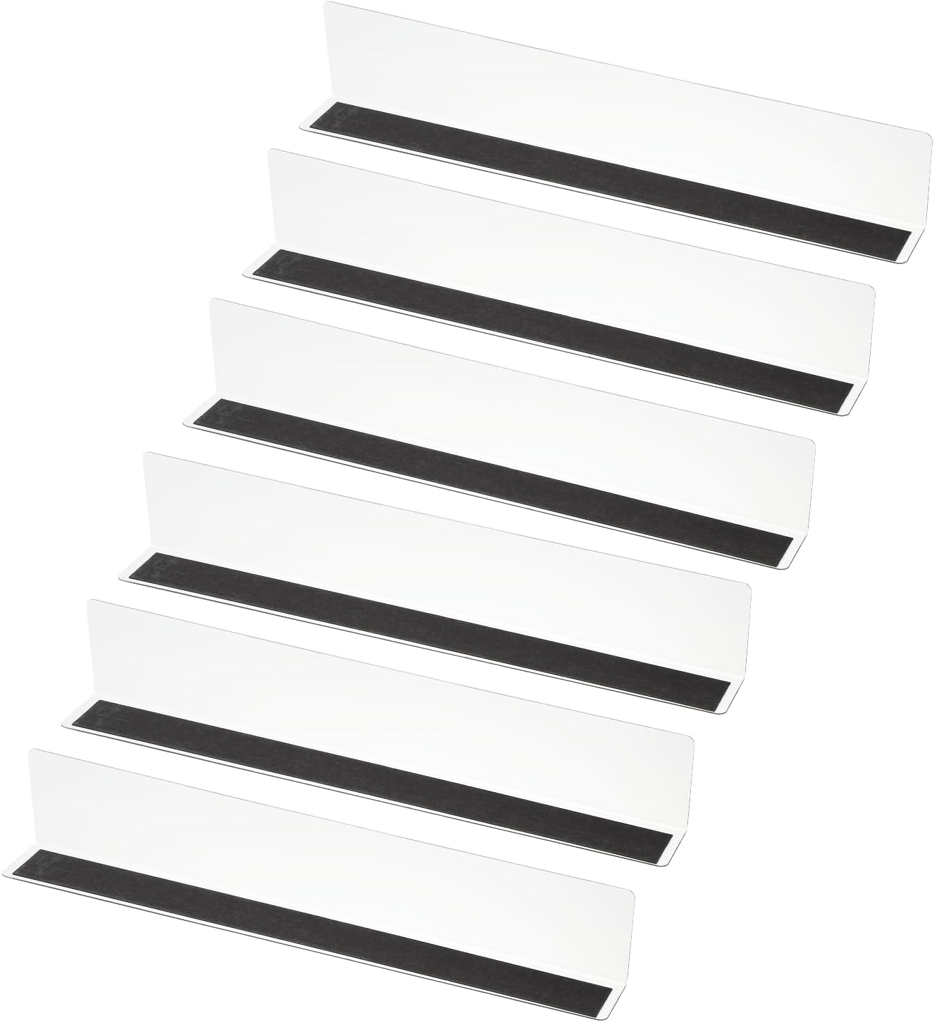 PATIKIL 12 Pack Shelf Dividers for Closet Organization, 13.8x1.57x2.4 Acrylic Magnetic Closets Separator Kitchen Cabinet Shelves Under Bed Blocker for Bedroom Kitchen Office, Clear