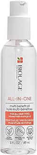 Biolage All-In-One Multi-Benefit Oil | Pre-Shampoo & Leave-In Treatment | Smooths, Detangles & Controls Frizz | For All Hair Types