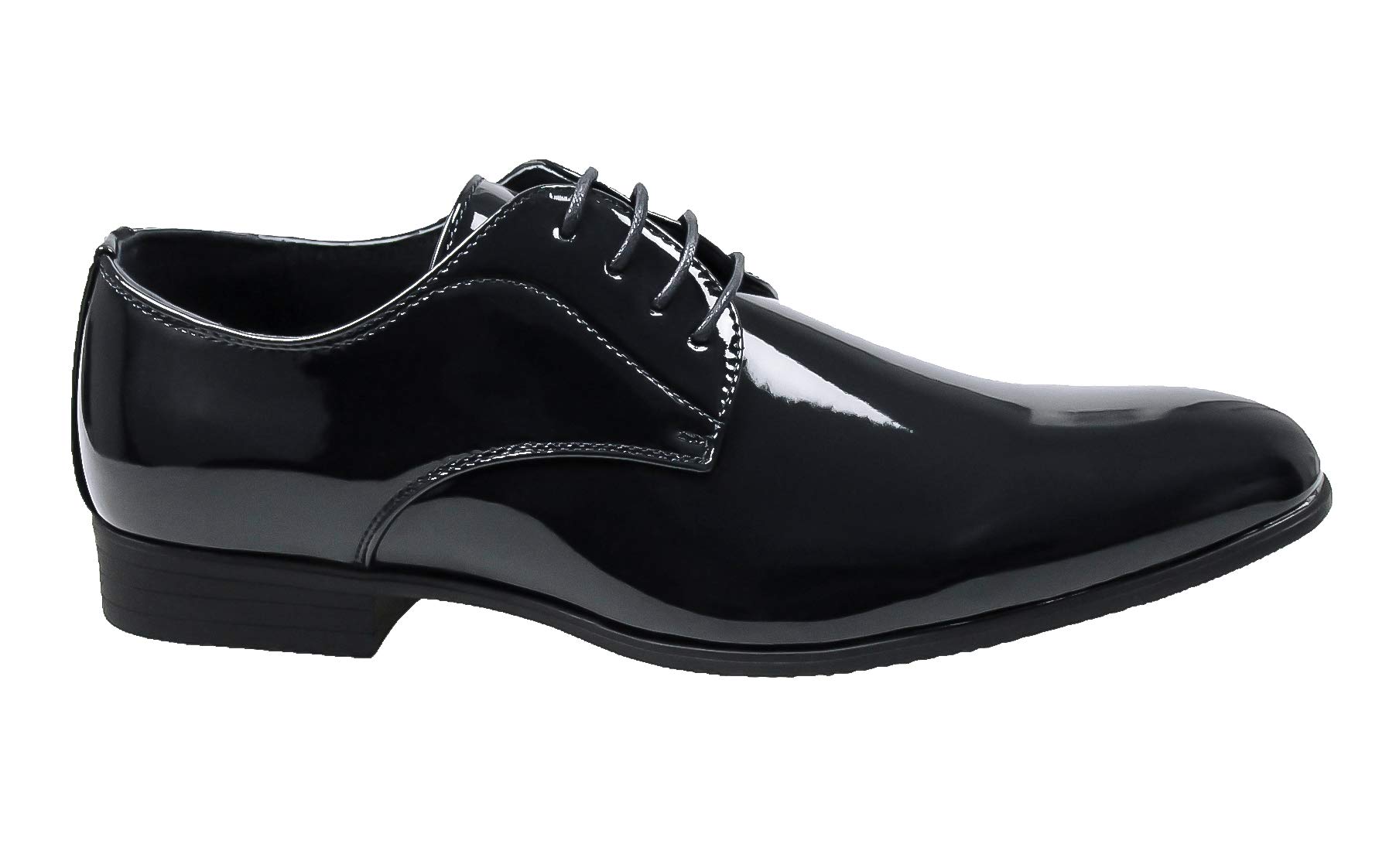 Evoga Scarpe uomo Class blu/nero lucido vernice eleganti cerimonia
