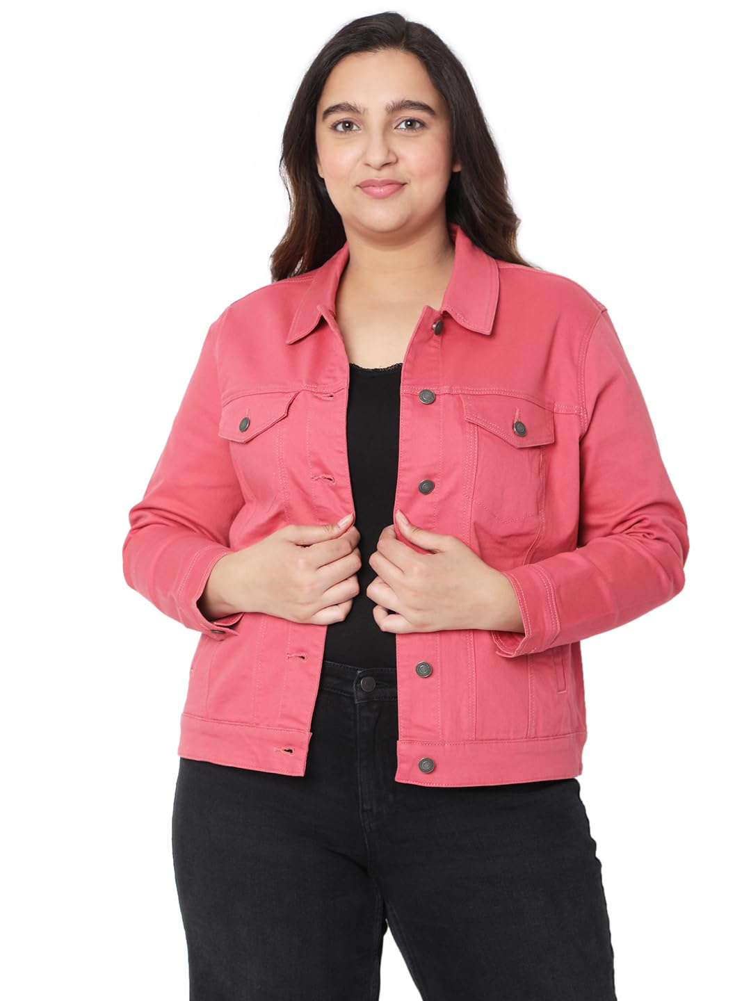 vero moda Women's Cotton Blend Standard Length Jacket-picture-28