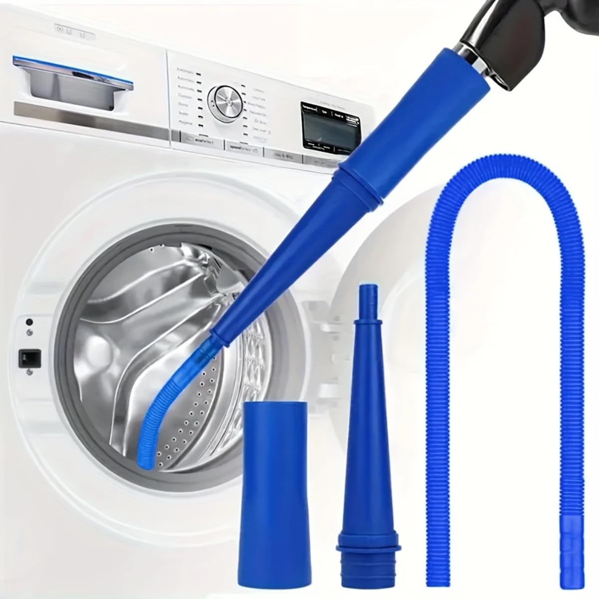 KSVS Dryer Vent Cleaner Kit, Vacuum Attachment, Bendable Dryer Lint Remover and Flexible Dryer Lint Brush, For Washer and Dryer Lint Remover etc, Dryer Cleaning (1B PCS)