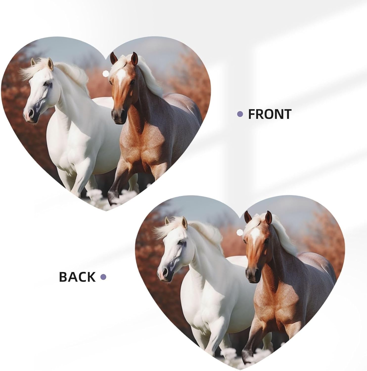 Car Air Freshener 24 PCS Pretty horses Hanging Car Air Fresheners Auto Interior Decor Card Freshener Strong Scented Card Lavender Cars Scents for Office Bedroom Close Drawer Heart Shape