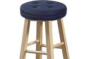 baibu Round Bar Stool Cushion Chair Seat Cover Cushion Washable, Navy Blue