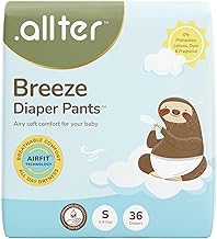 .allter Breeze Baby Diaper Pants - S Size (4-8 Kgs) | 36 Count, Pack of 1 | AirFit™ Technology for Breathable Comfort| Dermat Tested | 12-Hour Dryness, Super Soft & Absorbent with Wetness Indicator