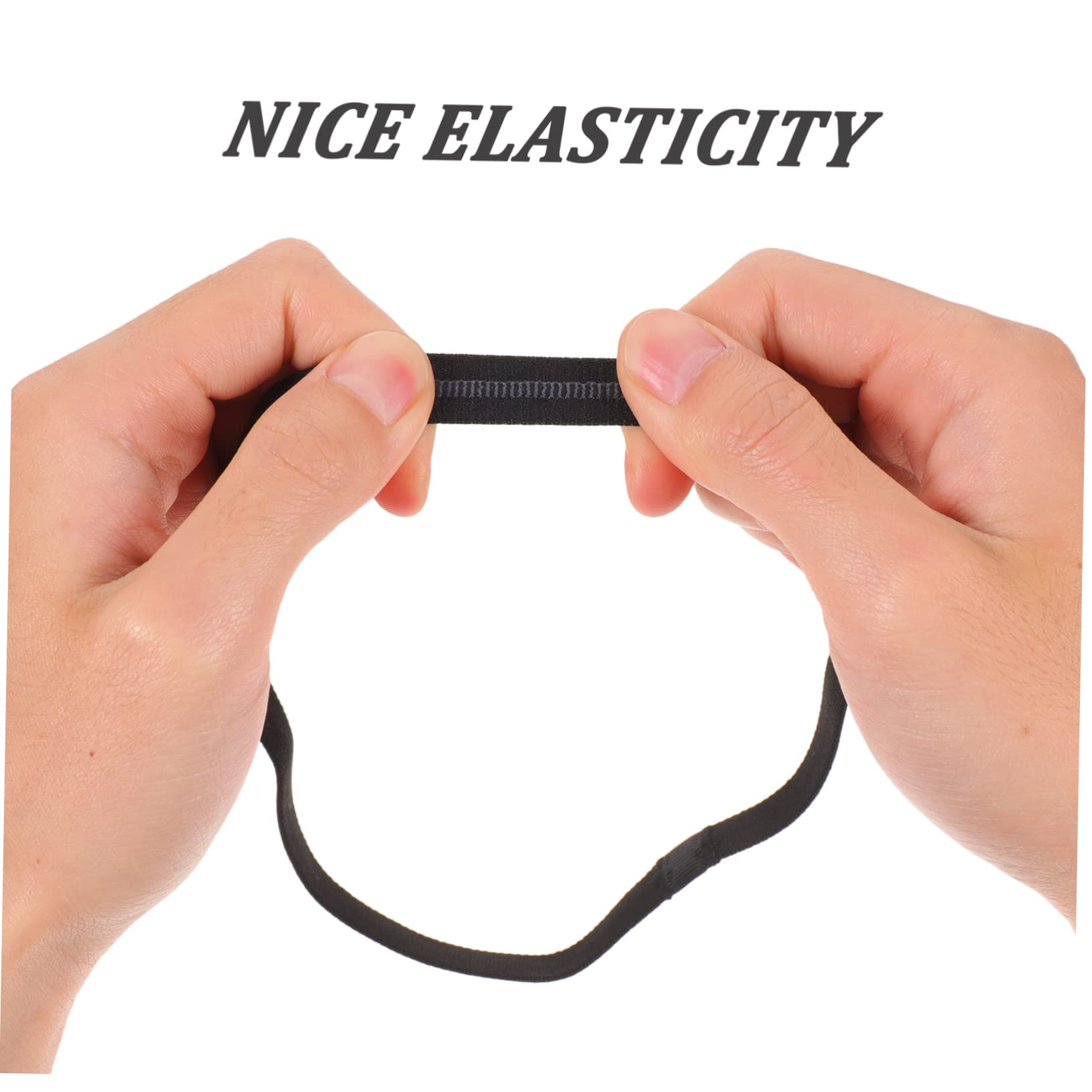 8 Piezas Diadema Deportiva Antitranspirante De Los Hombres Cintas Elásticas para El Cabello De Mujer Diademas Blancas Venda Multifunción Poliéster Accesorios para El Cabello Perder
