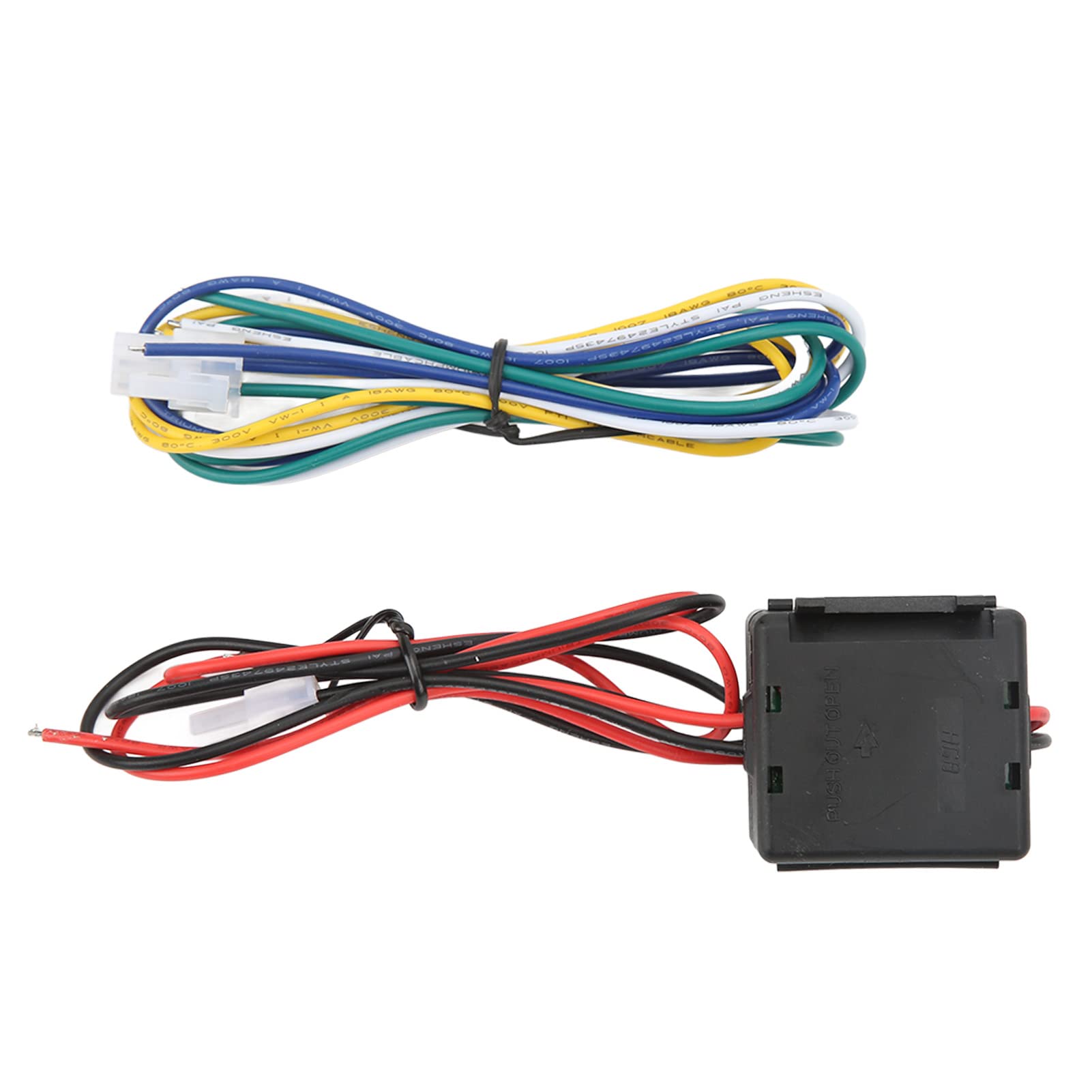 Keenso Splitter Video a 4, Scatola di Controllo Telecamera per Retromarcia in ABS e Metallo, DC12V 24V PAL 720x576, Commutazione Remota a 4 Ingressi e 2 Uscite per Telecamera di Parcheggio di