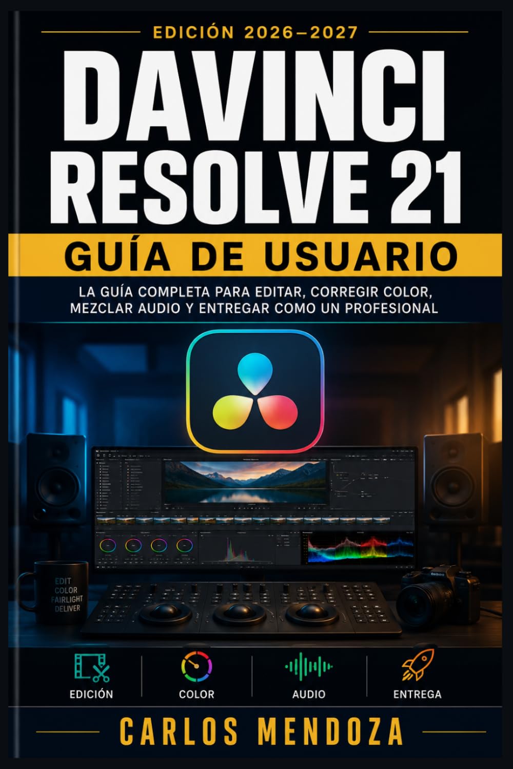 DaVinci Resolve 21 Guía de Usuario 2026–2027: Aprende a Editar, Colorizar y Mezclar Audio como un Profesional del Cine paso a paso