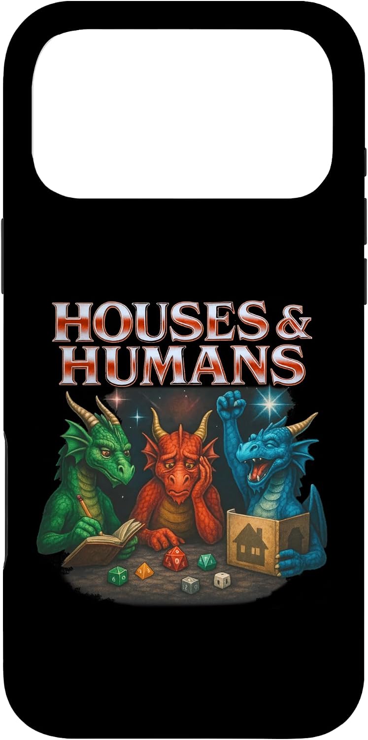 Gaming Houses and Humans Funny Game RPG Gamer Men Boys Kids Case for iPhone 17 Pro Max