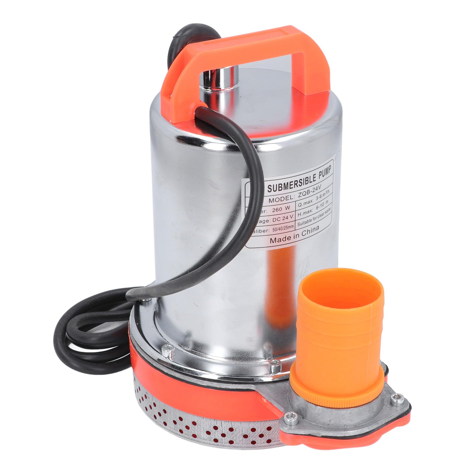 Zatapialna Pompa Wodna DC24V Pompa Zęzowa Zanurzeniowa 260 W Stal Nierdzewna Wysoki Skok Wysoki Przepływ 1 Cal 1,5 Cala 2 Cale Wylot z Miedzianym Silnikiem Wirnik ABS do