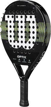 Wilson Optix V1 Padel Racket, Made with a Fiberglass Structure and Soft Foam, Circular Design and Precision Hole Technology, Colour: