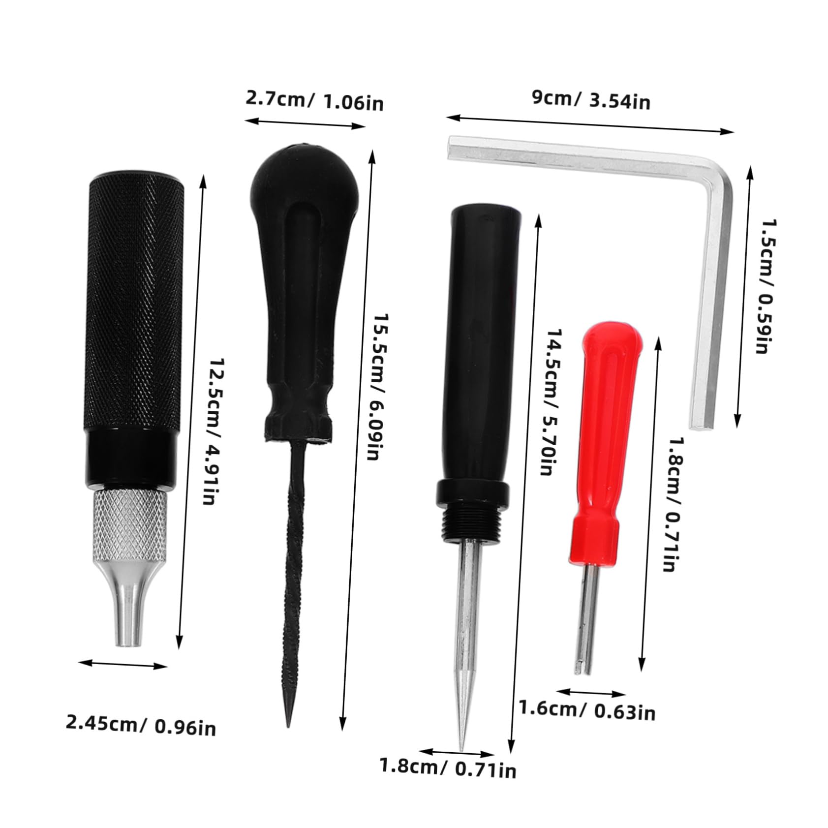 MUCKLILY Motorbike Accessory Car Repair Tools Easy to Use Tire Repair Kit for Motorcycle