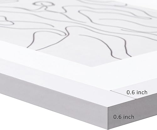 Vista 266 de eletecpro Juego de 10 marcos de fotos de 8 x 10 pulgadas, collage de fotos, decoración de pared, fotos de 5 x 7 con paspartú o de 8 x 10 pulgadas