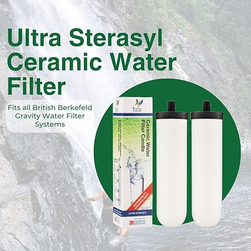Miniatura 6 de British Berkefeld Doulton  W9121226  Ultra Sterasyl de 7 pulgadas  Filtro de elemento de vela de repuesto de cerámica auténtica para agua potable