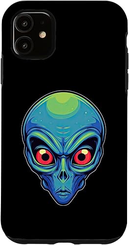 Miniatura 10 de iPhone 13 Pro Max Alien Face UFO Alien Head Funny Alien Case