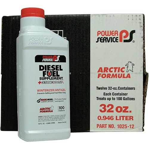 Power Service Diesel Fuel Supplement + Cetane Boost - 12/32oz. Bottles