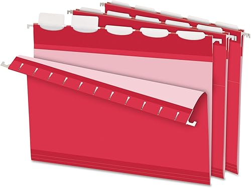 Vista 9 de Pendaflex Ready-Tab Carpetas colgantes reforzadas, tamaño carta, azul, 5 pestañas, 25/BX (42622)