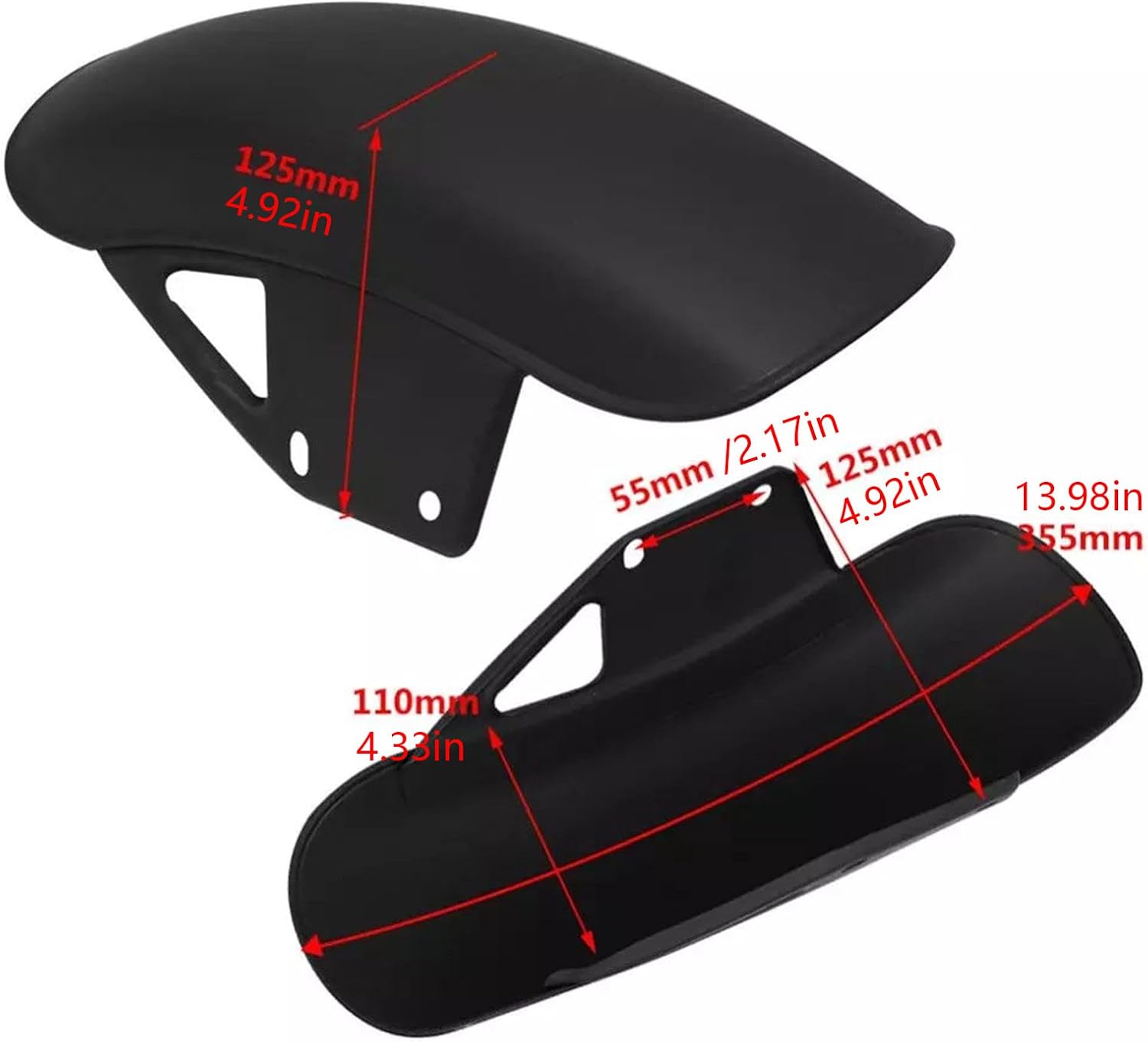 Replacement Motorcycle Front Wheel Mud Flaps Protector for GN125 Guard Mud Guard Modified Accessories ABS Motorcycle Accessory