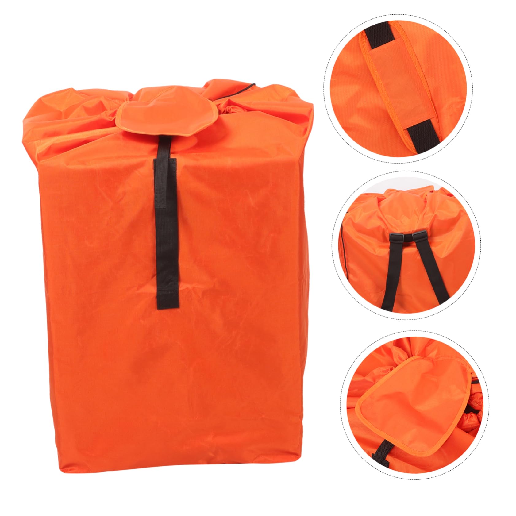 Amosfun Paquet de Rangement Voyage Poussette et Siège Auto, 1 Pièce | Tissu Oxford Orange, Grand Volume Pliable et Déperlant, pour Déplacements en Avion