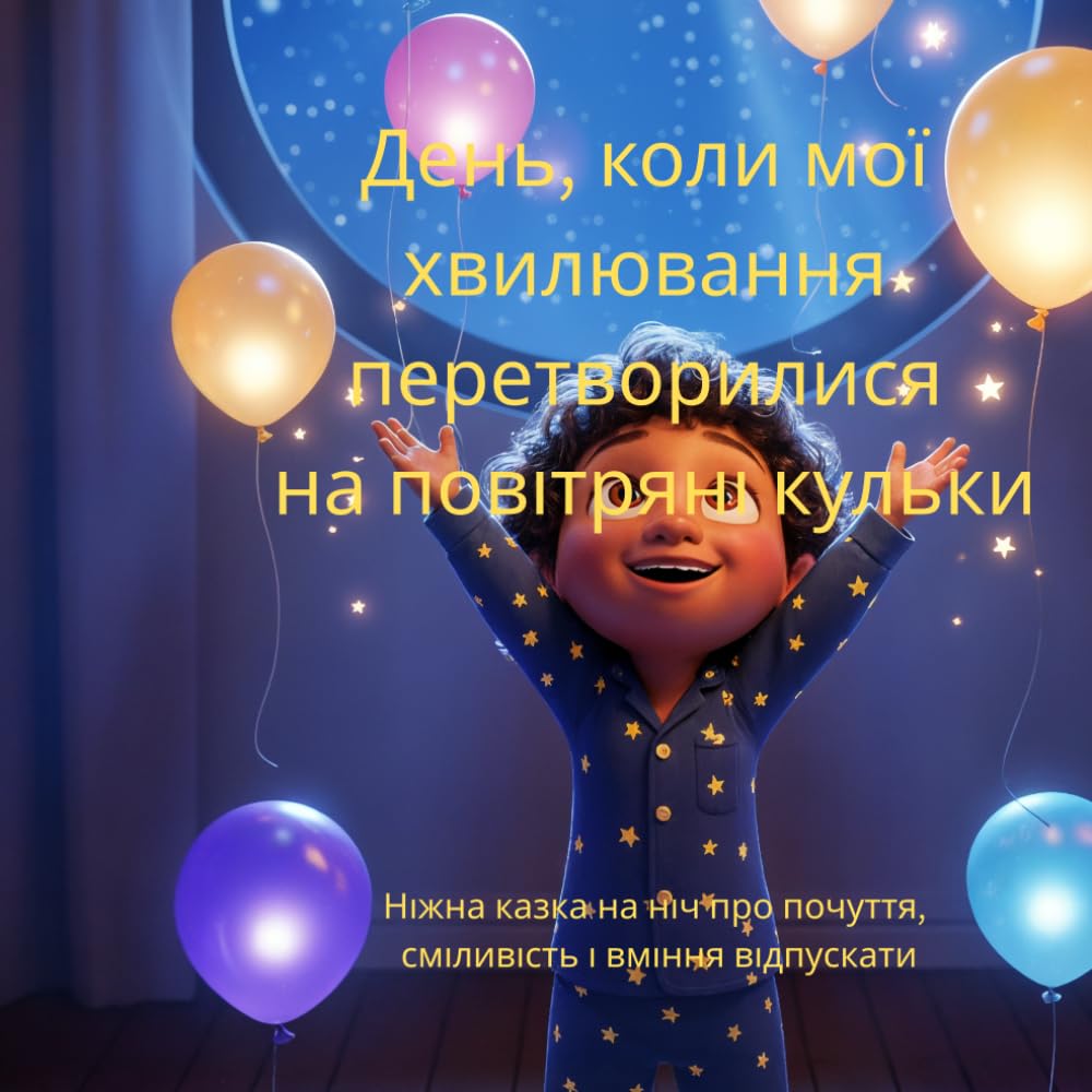 День, коли мої хвилювання перетворилися на повітряні кульки: Ніжна казка на ніч про почуття, сміливість і вміння відпускати