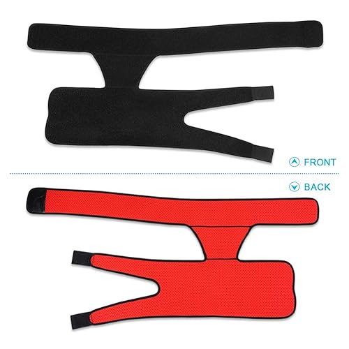 Miniatura 5 de ZJchao Soporte para la ingle, soporte de cadera para aliviar el dolor, soporte de muslo, soporte de cadera con cinturón de rayas ajustable, tirado