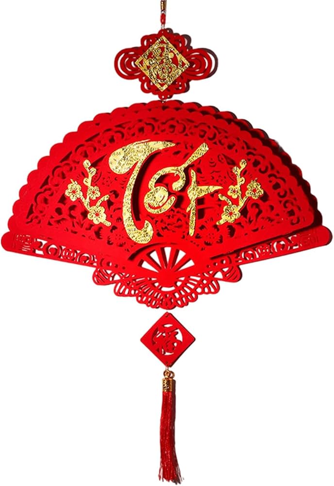 Amazon.co.jp: 中国の旧正月の飾り 赤い正月飾り 春節の飾り付け