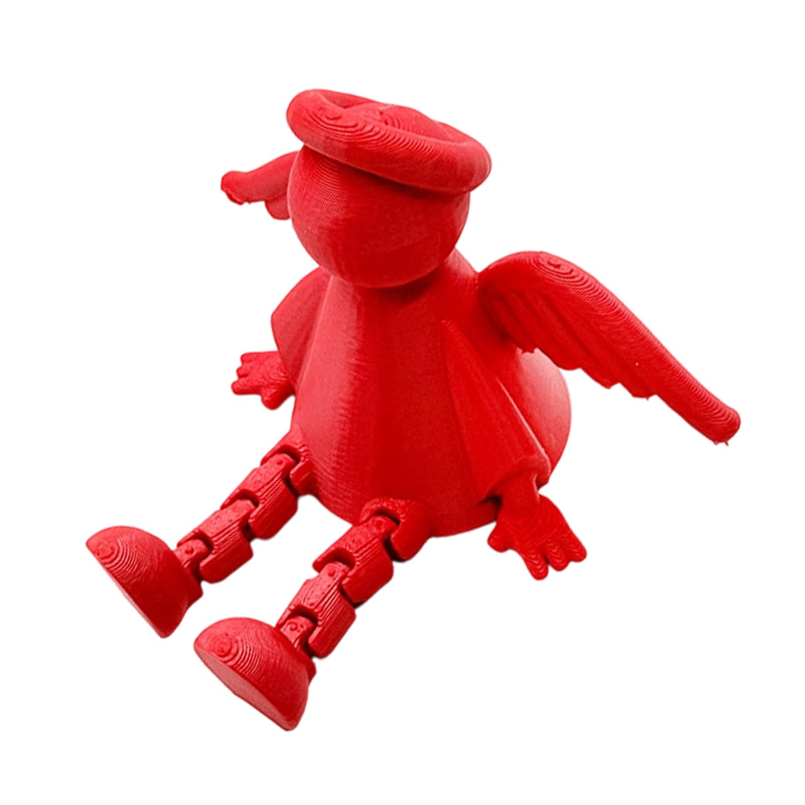 PANFHGFG Poseable Figurine Articulated Joints Sitting Pose Ornament for Desk Home Decor Movable Joint Desktop Angelic Decors