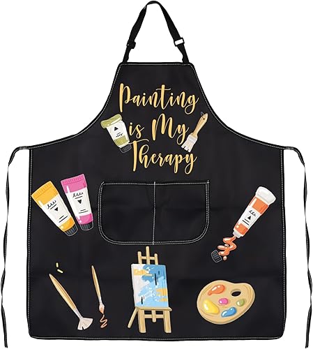 JXGZSO Delantal de pintura para artistas, regalos para pintores, regalos para amantes de la pintura, regalo para estudiantes de arte, regalo para