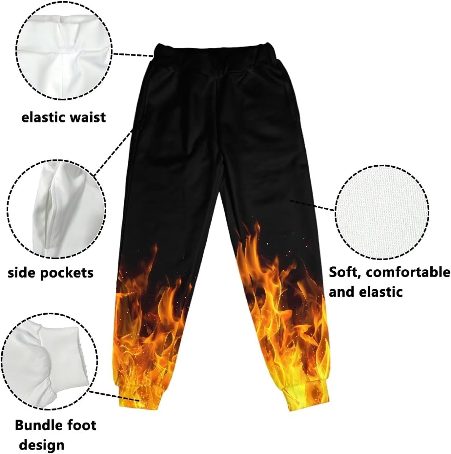 AFPANQZ Kids Casual Sweatpants 3D Graphics Sweatpants Active Jogger Sport Pants 4-15 Years - Image 6