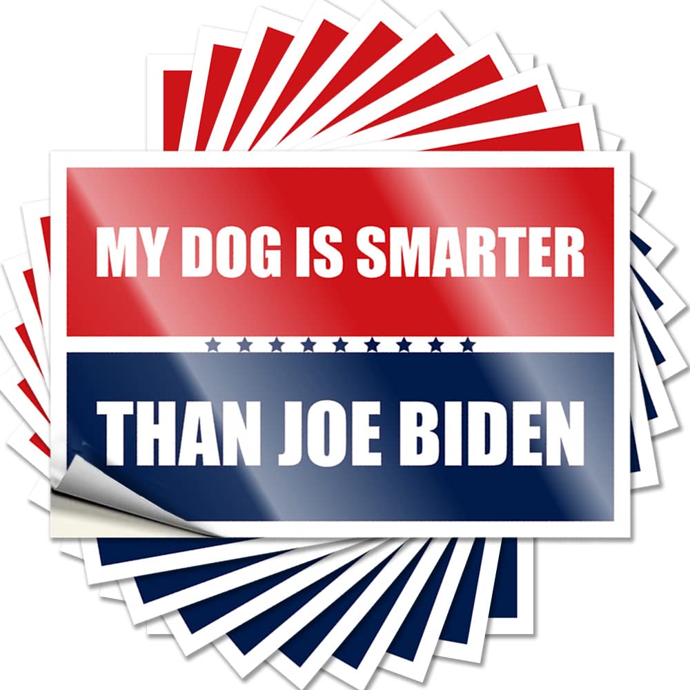 Tattoos Case Retro My Dog is Smarter Than Biden for Winter - Tiki Bar Accessories Easy Peel Removable(8X12CM)