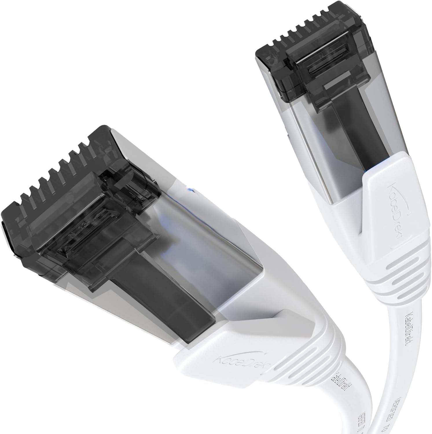 Cable de red Cat 8 flexible de 20m blanco, la solución al internet lento en consolas y PC 3
