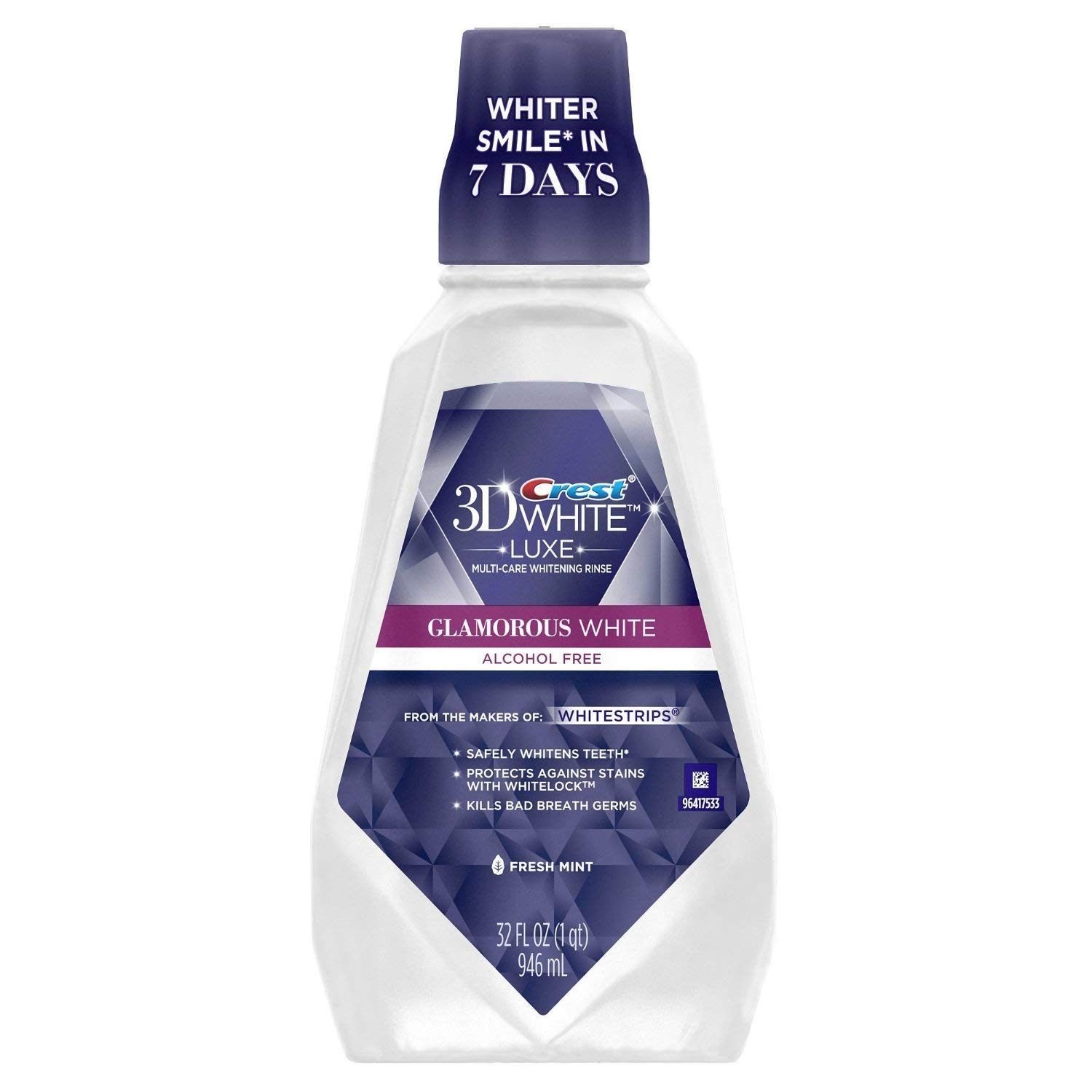 CREST 3D WHITE 32 OZ RINS F/MNT (Pack of 2)2