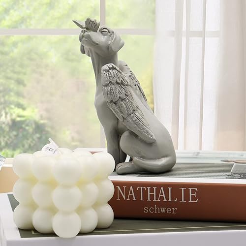 Miniatura 25 de Dnoifne Estatua conmemorativa de perro ángel, piedras conmemorativas para mascotas para perros, regalos conmemorativos de perros ángeles, regalos