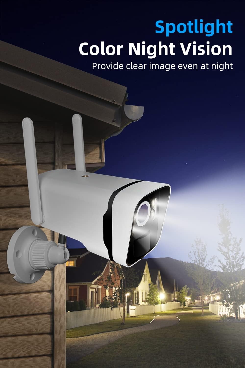 2K Solar Security Cameras Wireless Outdoor WiFi with 10" Monitor, 10CH 4MP Wire-Free Camera System, 8PC Battery Powered Security Cameras for Home Security, Waterproof, Floodlight, 64G Storage