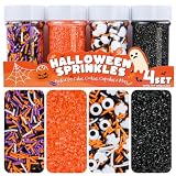 Halloween Sprinkles For Decorating Edible Set 4, Orange Sprinkle
