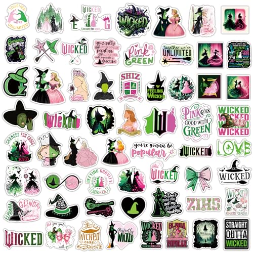 60PCS Stickers Vinyl/PVC Waterproof Decals for Water Bottle Computer Luggage Laptop Skateboard. (TL 1)