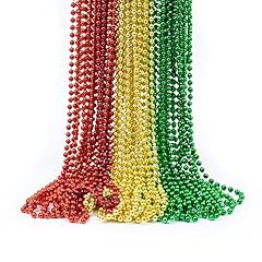 Red, Gold & Green Beads