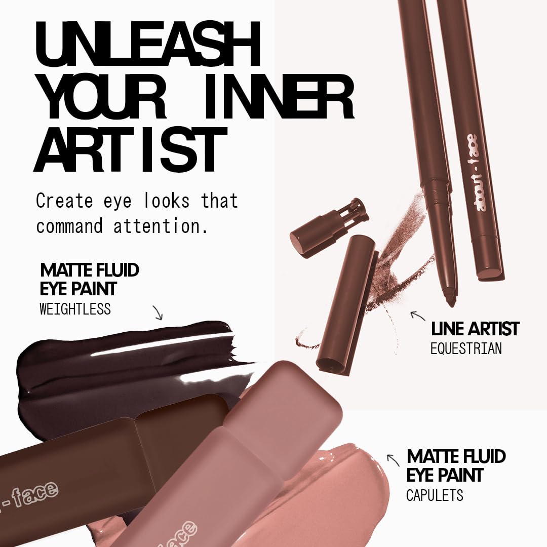 about-face Matte Fluid Eye Paint Weightless – High-Pigment Liquid Eyeshadow, Long-Lasting, No-Budge Matte Finish, Vegan & Cruelty-Free (Chocolate Brown) - Image 7