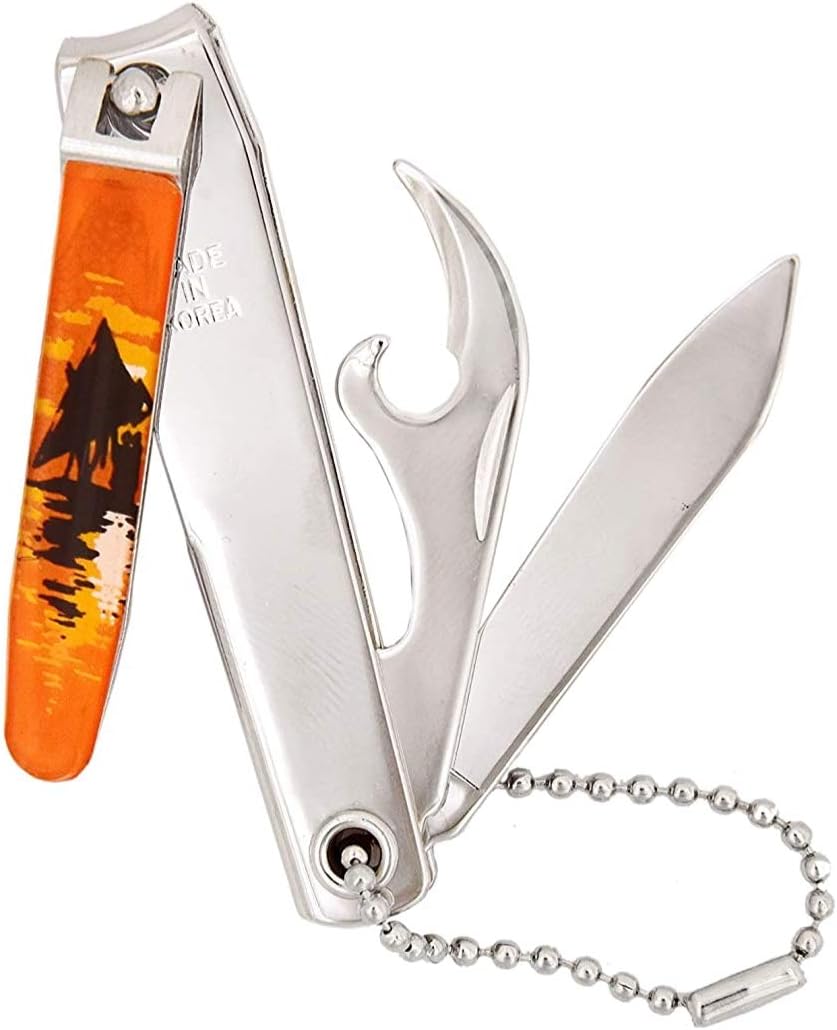 SSKR Bell Nail Cutter Finger Nail Cutter for Thick and Ingrown Toenails Stainless Steel for Men's and Women (Multicolor)