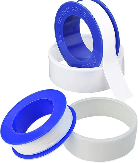 PTFE Pipe Slealant Seal Teflon Tape Plumbers Tape - Theard Flex Seal Tape Waterproof Plumbers Plumbing White 12mm x 13m (2 pack)