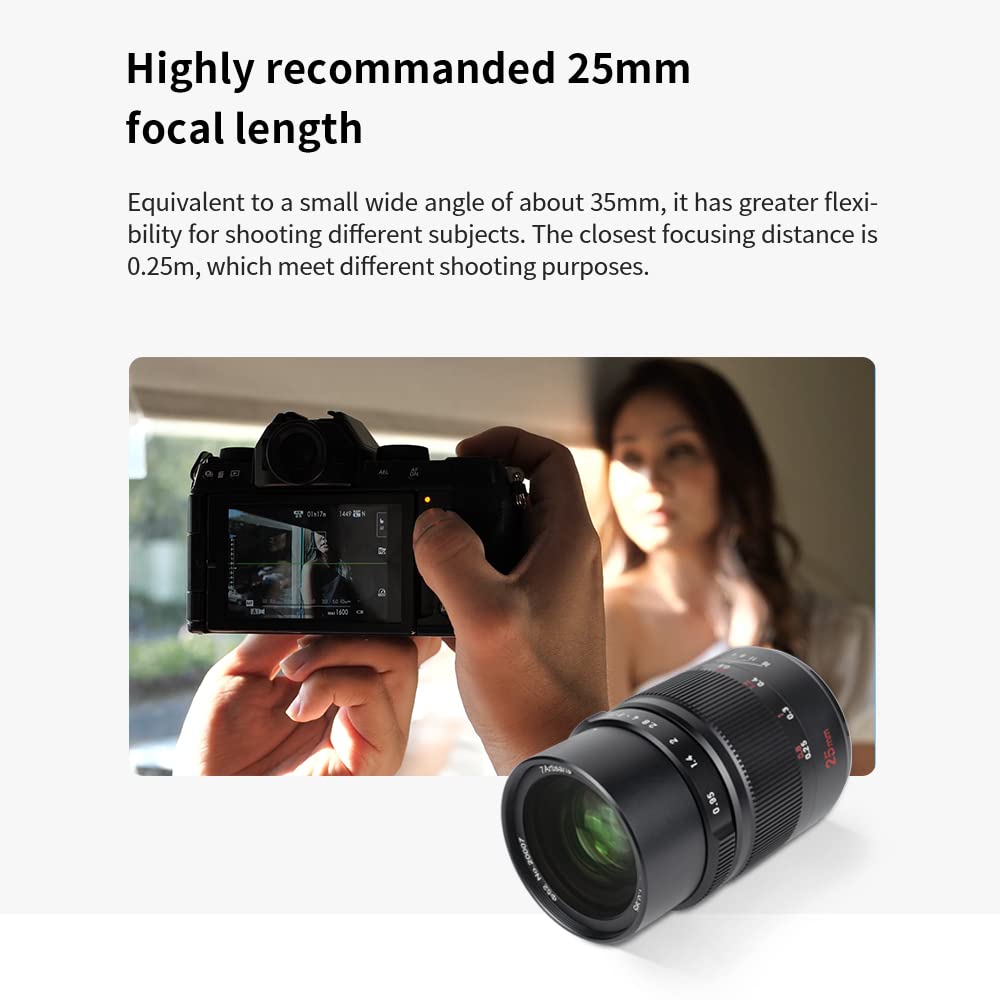Amazon.com : 7artisans 25mm F0.95 Wide Angle Large Aperture Manual