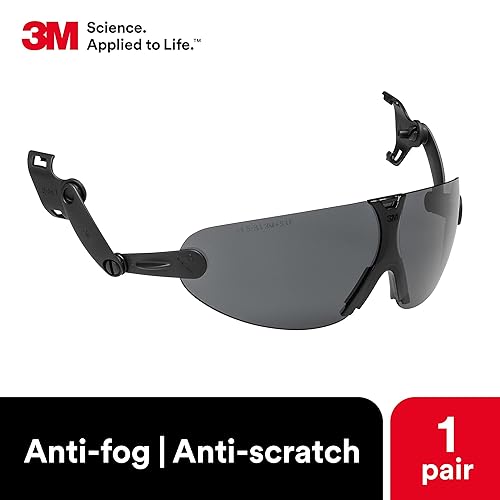 Miniatura 8 de 3M Lentes de seguridad, ANSI Z87, lente ámbar antivaho que se fija a la suspensión del sombrero duro