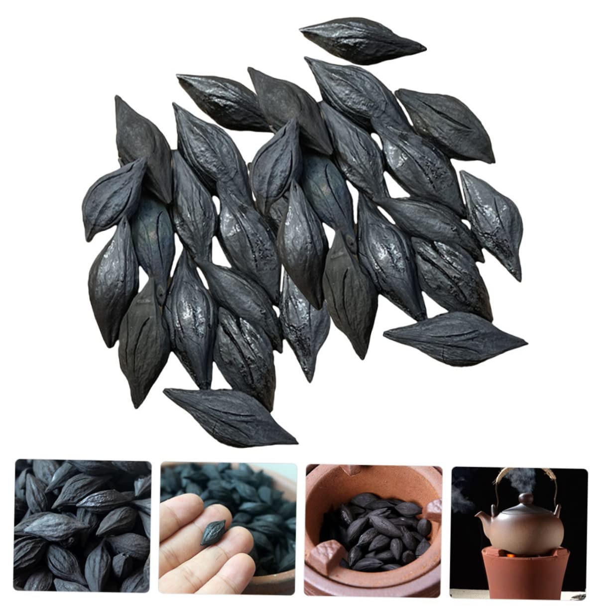 Carbone da Griglia per Barbecue e Campeggio, Sacchetto 500g Nero | Legno di Ulivo, Uso Versatile e Semplice, per Cottura All’aperto, Confezione 1 Sacchetto