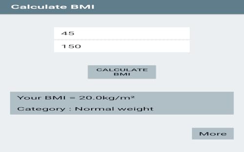 BMI calculator