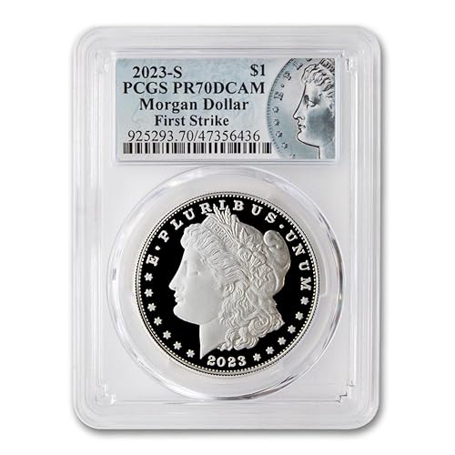 Miniatura 2 de 2023 S Morgan Silver Dollar Proof Coin PR-70 Deep Cameo (First Strike) $1 PCGS PR70DCAM