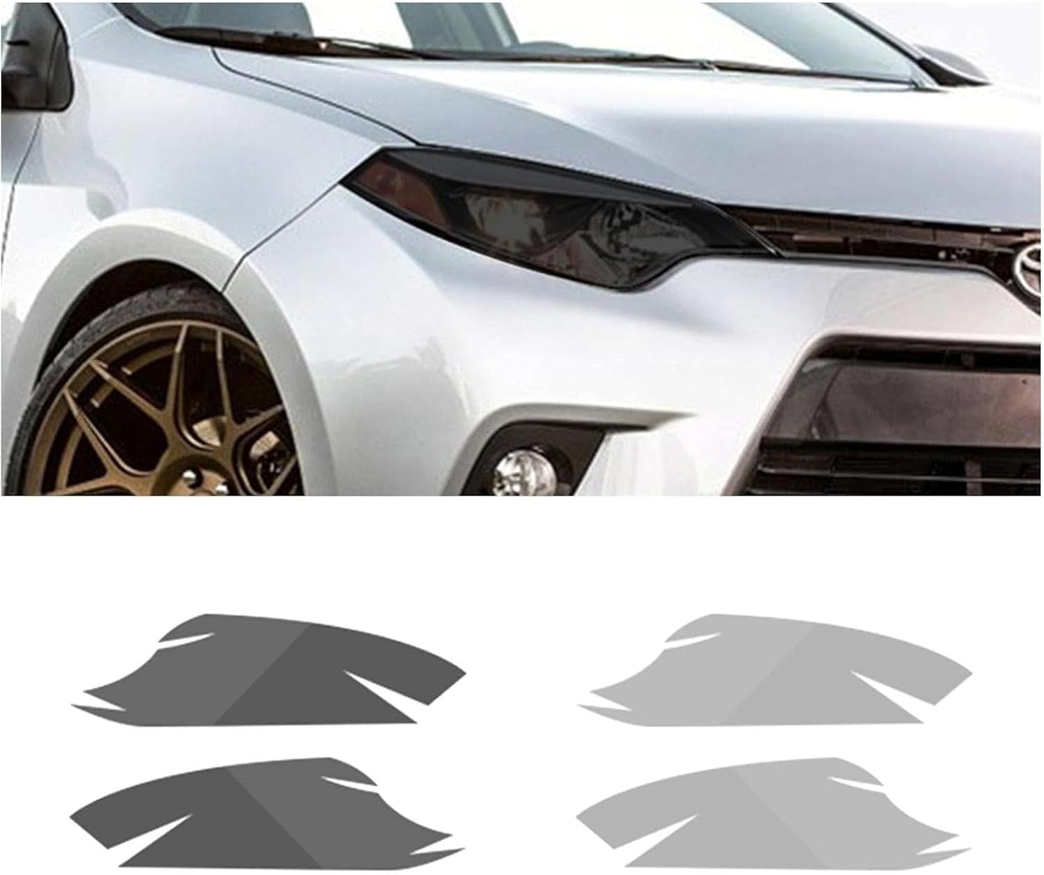 SamLng Car Front Light Film For Corolla NMS 2014-2018 Car Headlight Protective Film Car Front Headlamp Protection film car Lights Film headlight anti-scratch Non-Yellowing protective film