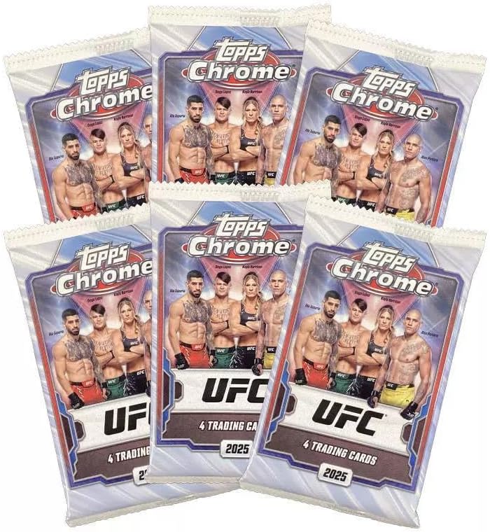 Topps 2025 Chrome UFC Trading Card Value Blaster Box