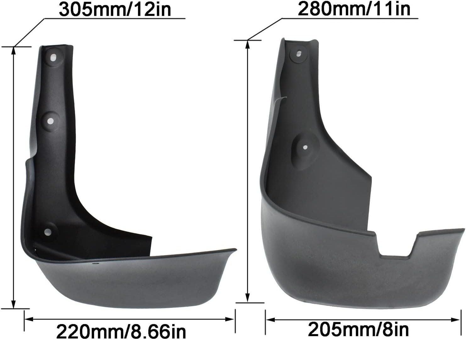 Mud Flaps Splash Guards Fender Matte Mudguard Compatible with Lexus Harrier RX Series RX300 RX330 RX350 RX400h 2003 2004 2005 2006 2007 2008