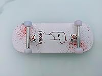 Vista 5 de Ruedas de diapasón incrustadas a mano, capa de aleación – Ruedas de patineta de dedo caliente – Ruedas de rodamientos ultra giratorios – 0.307 in x