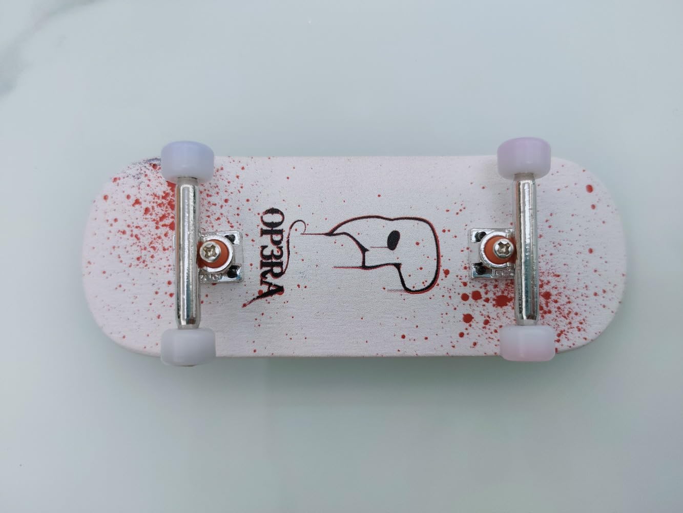 Leefai Pro Kółka do Fingerboard z rdzeniem ze stopu, Kółka do Finger Skateboard - 7,8mm*4,8mm (Srebrne)