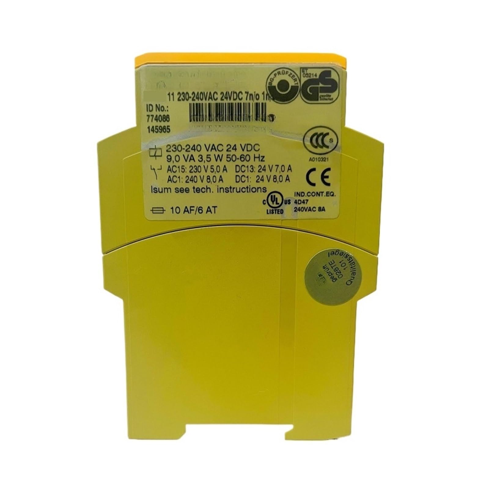ZVQYSGIW 230-240VAC 24VDC 7n/o 1n/ 774086 Relay Module